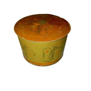 Rare Vintage Collector Muguet Bath Powder Tin, empty Art Deco